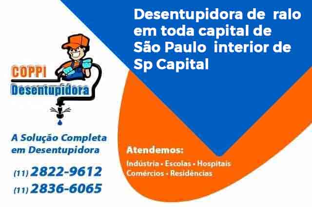 Desentupidora de ralo em toda capital de são Paulo e interior de sp capital