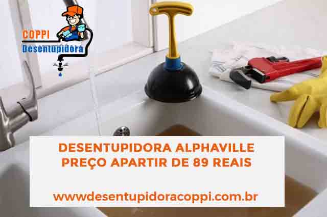 Desentupidora Alphaville preço apartir de 89 reais